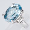 アクアマリンxダイヤモンド プラチナリング Aq: 8.55 ct D: 0.53ct Pt900 - 画像 (3)