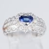 サファイアxダイヤモンド プラチナリング S: 1.07 ct D: 0.73ct Pt900 - 画像 (2)