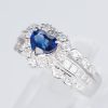 サファイアxダイヤモンド プラチナリング S: 1.07 ct D: 0.73ct Pt900 - 画像 (3)