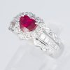 ルビーxダイヤモンド プラチナリング R: 0.98 ct D: 0.75ct Pt900 - 画像 (3)