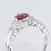 ルビーxダイヤモンド プラチナリング R: 0.98 ct D: 0.75ct Pt900 - 画像 (5)