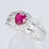 ルビーxダイヤモンド プラチナリング R: 1.05 ct D: 0.74ct Pt900 - 画像 (3)