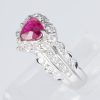 ルビーxダイヤモンド プラチナリング R: 1.05 ct D: 0.74ct Pt900 - 画像 (4)