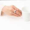ルビーxダイヤモンド プラチナリング R: 1.05 ct D: 0.74ct Pt900 - 画像 (6)