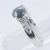 サイドダイヤモンド キャッツアイxダイヤモンド プラチナリング C: 1.21 ct D: 0.28ct Pt900