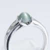 サイドダイヤモンド キャッツアイxダイヤモンド プラチナリング C: 1.21 ct D: 0.28ct Pt900