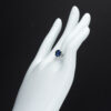 サファイアxダイヤモンド プラチナリング S: 2.05 ct D: 0.36ct Pt900 GIA - 画像 (6)