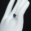 サファイアxダイヤモンド プラチナリング S: 2.05 ct D: 0.36ct Pt900 GIA - 画像 (7)