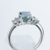ステップ アレキサンドライトxダイヤモンド プラチナリング Al: 1.73 ct D: 0.37ct Pt900