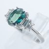 ステップ アレキサンドライトxダイヤモンド プラチナリング Al: 1.73 ct D: 0.37ct Pt900
