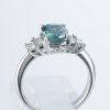 ステップ アレキサンドライトxダイヤモンド プラチナリング Al: 1.73 ct D: 0.37ct Pt900