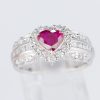 ルビーxダイヤモンド プラチナリング R: 1.08 ct D: 0.7ct Pt900 - 画像 (2)