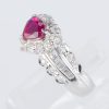 ルビーxダイヤモンド プラチナリング R: 1.08 ct D: 0.7ct Pt900 - 画像 (4)