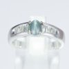 サイドダイヤモンド キャッツアイxダイヤモンド プラチナリング C: 0.62 ct D: 0.3ct Pt900