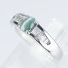 サイドダイヤモンド キャッツアイxダイヤモンド プラチナリング C: 0.62 ct D: 0.3ct Pt900