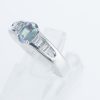 サイドダイヤモンド アレキサンドライトxダイヤモンド プラチナリング Al: 0.62 ct D: 0.28ct Pt900