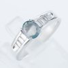 サイドダイヤモンド アレキサンドライトxダイヤモンド プラチナリング Al: 0.68 ct D: 0.28ct Pt900
