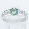 サイドダイヤモンド アレキサンドライトxダイヤモンド プラチナリング Al: 0.68 ct D: 0.28ct Pt900