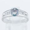 サイドダイヤモンド アレキサンドライトxダイヤモンド プラチナリング Al: 0.68 ct D: 0.28ct Pt900