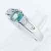 サイドダイヤモンド アレキサンドライトxダイヤモンド プラチナリング Al: 0.68 ct D: 0.28ct Pt900