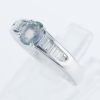 サイドダイヤモンド アレキサンドライトxダイヤモンド プラチナリング Al: 0.68 ct D: 0.28ct Pt900