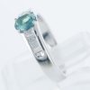 サイドダイヤモンド アレキサンドライトxダイヤモンド プラチナリング Al: 0.68 ct D: 0.28ct Pt900