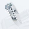 サイドダイヤモンド アレキサンドライトxダイヤモンド プラチナリング Al: 0.68 ct D: 0.28ct Pt900