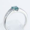 サイドダイヤモンド アレキサンドライトxダイヤモンド プラチナリング Al: 0.68 ct D: 0.28ct Pt900