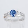 サファイアxダイヤモンド プラチナリング S: 1.18 ct D: 0.32ct Pt900 - 画像 (2)