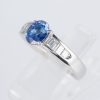 サファイアxダイヤモンド プラチナリング S: 1.18 ct D: 0.32ct Pt900 - 画像 (3)