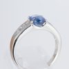 サファイアxダイヤモンド プラチナリング S: 1.18 ct D: 0.32ct Pt900 - 画像 (5)