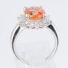 スリーストーン スぺサルティンガーネット x ダイヤモンド プラチナリング SG: 5.11 ct D: 0.86ct Pt900 - 画像 (10)