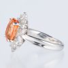 スリーストーン スぺサルティンガーネット x ダイヤモンド プラチナリング SG: 5.11 ct D: 0.86ct Pt900 - 画像 (5)