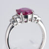 ステップ ルビーxダイヤモンド プラチナリング R: 2.01ct D: 0.31ct Pt900 GIA
