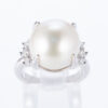 13mm 南洋パールプラチナリング 13.1mm D:0.26ct Pt900 - 画像 (2)