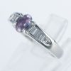 サイドダイヤモンド アレキサンドライトxダイヤモンド プラチナリング Al: 0.64 ct D: 0.32ct Pt900
