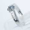 サイドダイヤモンド アレキサンドライトxダイヤモンド プラチナリング Al: 0.64 ct D: 0.32ct Pt900