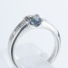 サイドダイヤモンド アレキサンドライトxダイヤモンド プラチナリング Al: 0.64 ct D: 0.32ct Pt900