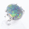 ZUISHO ブラックオパールプラチナリング BO 7.75ct D:0.70ct Pt900