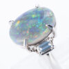 ZUISHO ブラックオパールプラチナリング BO 7.75ct D:0.70ct Pt900