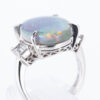 ZUISHO ブラックオパールプラチナリング BO 7.75ct D:0.70ct Pt900