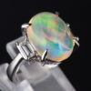 メキシコオパールプラチナリング MO 6.90ct D:0.6.2t Pt900
