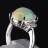 メキシコオパールプラチナリング MO 4.86ct D:0.28ct Pt900