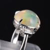 メキシコオパールプラチナリング MO 4.86ct D:0.28ct Pt900