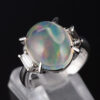 メキシコオパールプラチナリング MO 4.86ct D:0.28ct Pt900