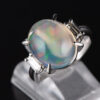 メキシコオパールプラチナリング MO 4.86ct D:0.28ct Pt900
