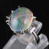 メキシコオパールプラチナリング MO 4.86ct D:0.28ct Pt900