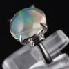 メキシコオパールプラチナリング MO 4.86ct D:0.28ct Pt900