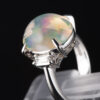 メキシコオパールプラチナリング MO 4.86ct D:0.28ct Pt900