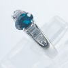 サイドダイヤモンド アレキサンドライトxダイヤモンド プラチナリング Al: 0.77 ct D: 0.34ct Pt900